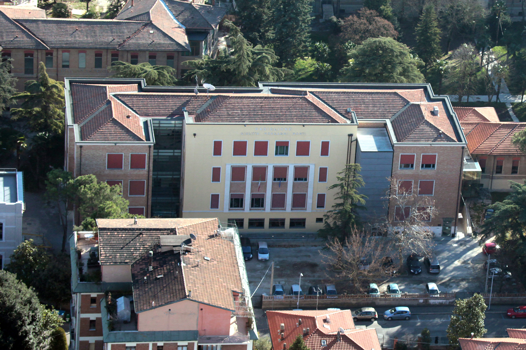 Padiglione maternità dell&rsquo;Ospedale Morgagni, veduta dell'alto